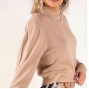 Free People “Starry Night” Metallic Knit Sweater